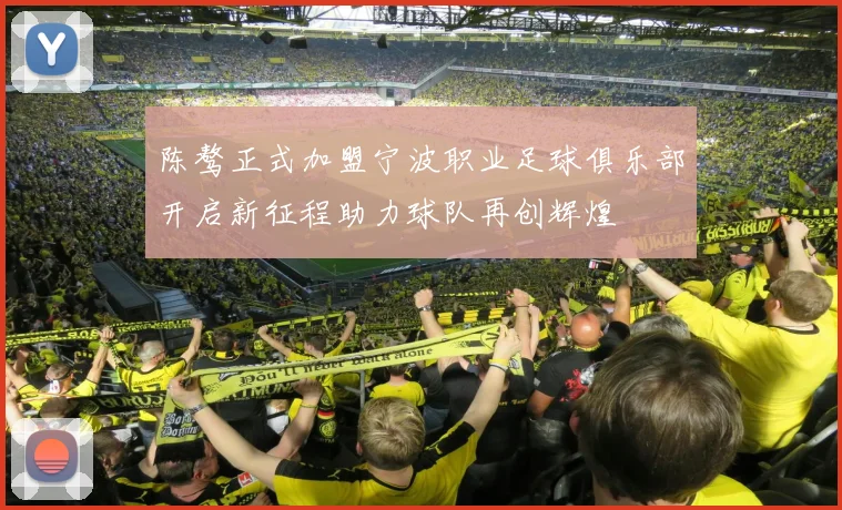 陈骜正式加盟宁波职业足球俱乐部开启新征程助力球队再创辉煌